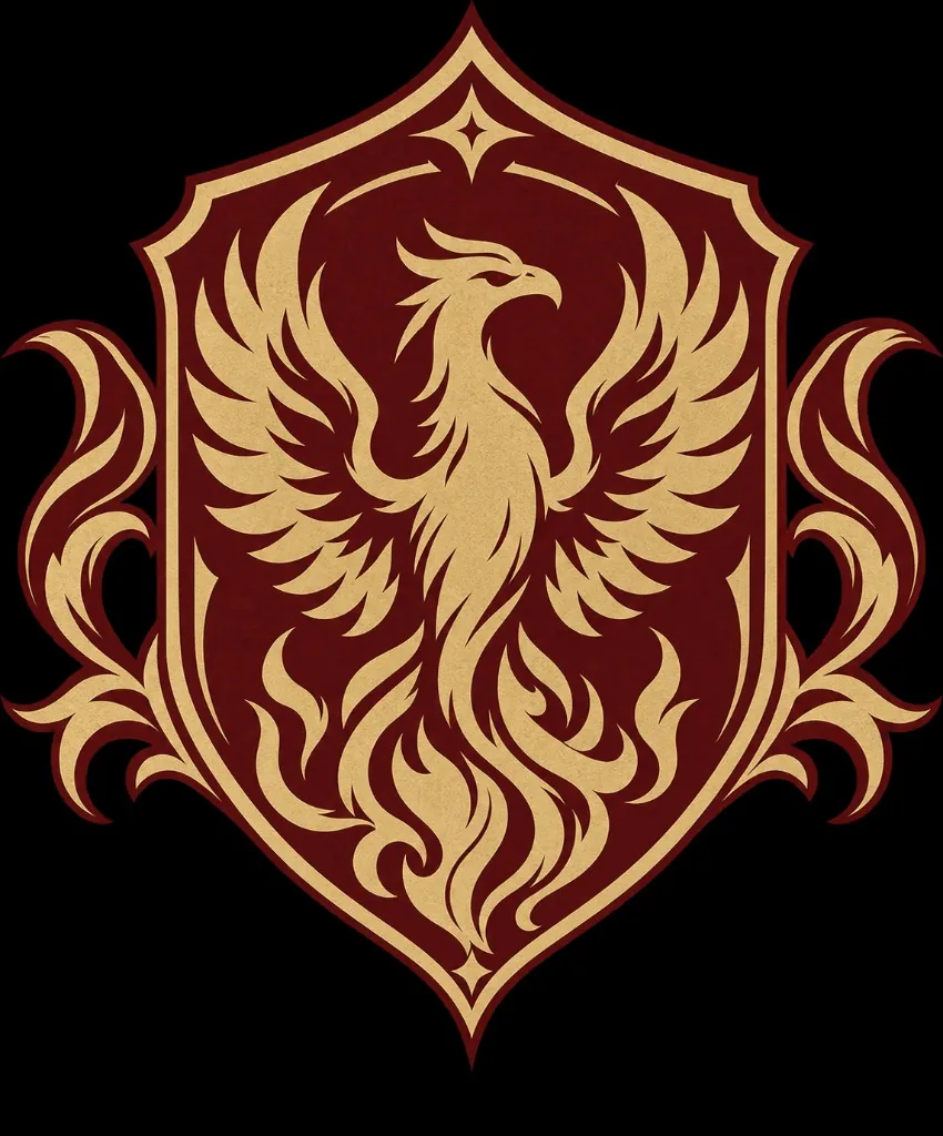 Blason de la maison Hautecime — le phénix